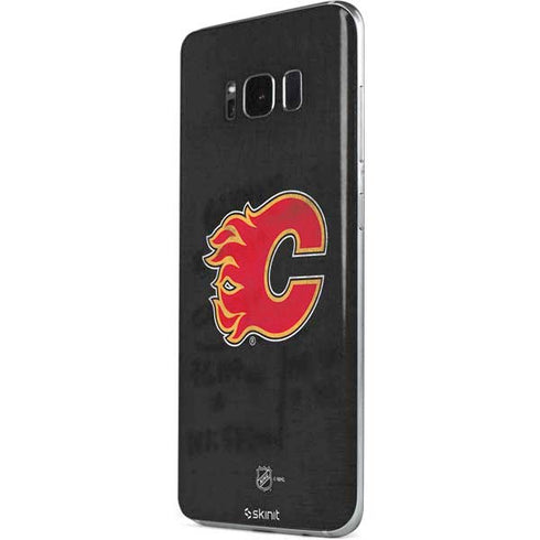 NHL Calgary Flames Distressed Galaxy S8 Plus Skin