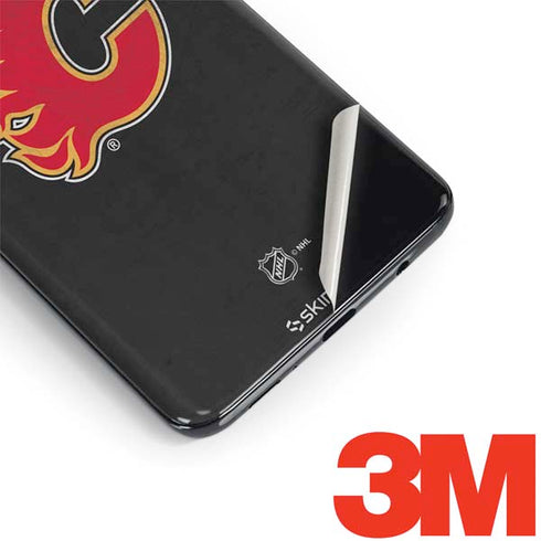 NHL Calgary Flames Distressed Galaxy S9 Skin