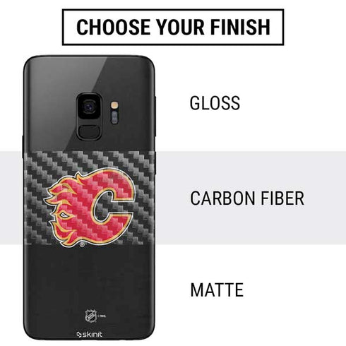 NHL Calgary Flames Distressed Galaxy S9 Skin