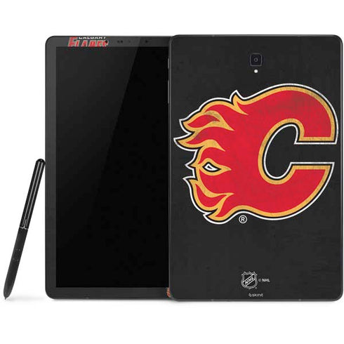NHL Calgary Flames Distressed Samsung Galaxy Tab Skin