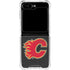 NHL Calgary Flames Distressed Galaxy Z Flip5 5G Clear Case
