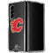 NHL Calgary Flames Distressed Galaxy Z Fold4 5G Clear Case