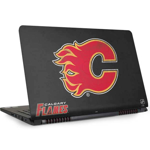 NHL Calgary Flames Distressed Dell Inspiron Skin