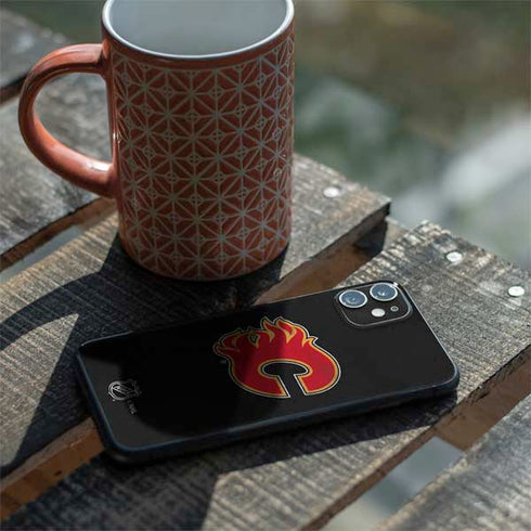 NHL Calgary Flames Distressed iPhone 11 Skin