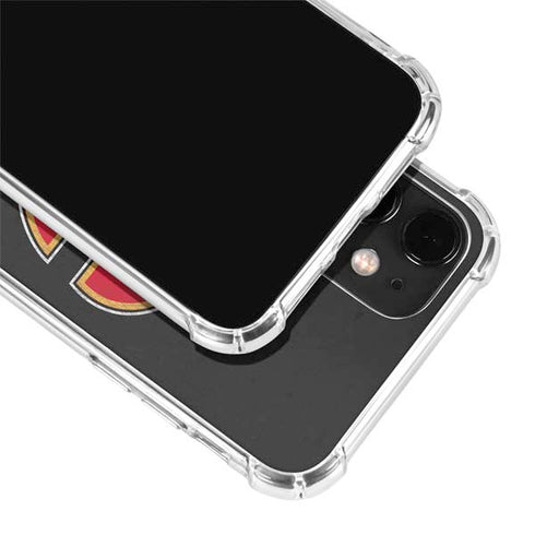 NHL Calgary Flames Distressed iPhone 12 Mini Clear Case