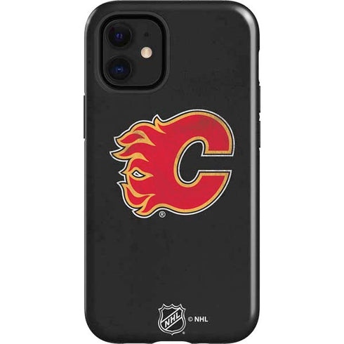 NHL Calgary Flames Distressed iPhone 12 Mini Impact Case