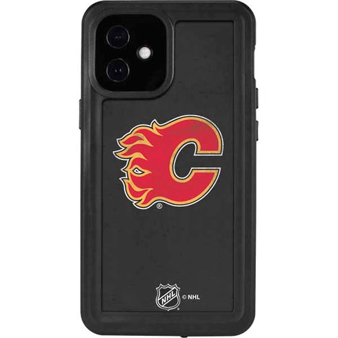 NHL Calgary Flames Distressed iPhone 12 Mini Waterproof Case