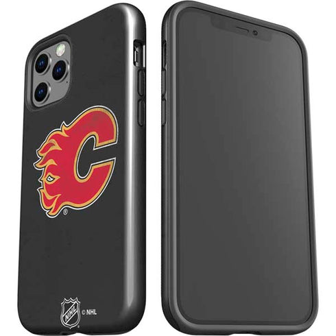NHL Calgary Flames Distressed iPhone 12 Pro Max Impact Case