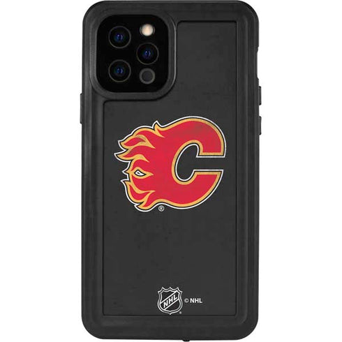 NHL Calgary Flames Distressed iPhone 12 Pro Waterproof Case