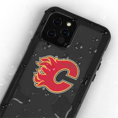 NHL Calgary Flames Distressed iPhone 12 Pro Waterproof Case