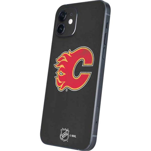 NHL Calgary Flames Distressed iPhone 12 Skin