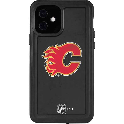 NHL Calgary Flames Distressed iPhone 12 Waterproof Case