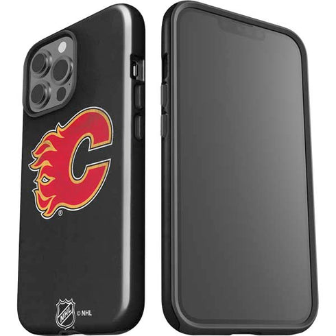 NHL Calgary Flames Distressed iPhone 13 Pro Max Impact Case