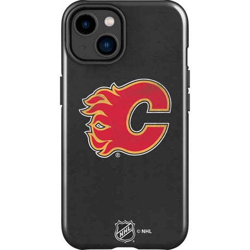 NHL Calgary Flames Distressed iPhone 14 Plus Impact Case