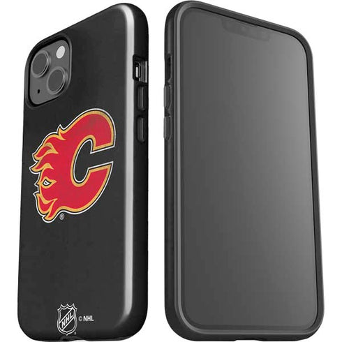 NHL Calgary Flames Distressed iPhone 15 Impact Case