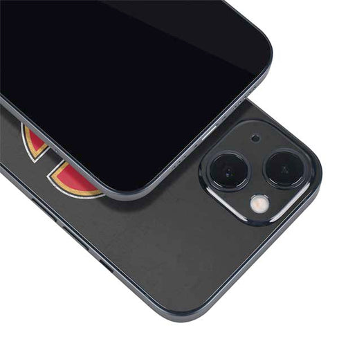 NHL Calgary Flames Distressed iPhone 14 Skin