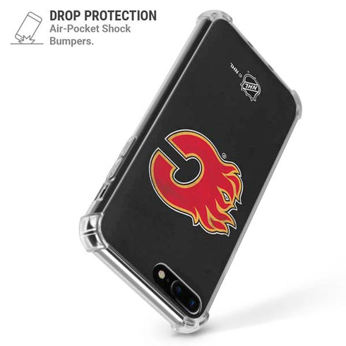 NHL Calgary Flames Distressed iPhone 7/8 Plus Clear Case