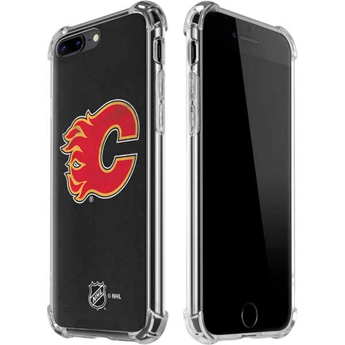 NHL Calgary Flames Distressed iPhone 7/8 Plus Clear Case