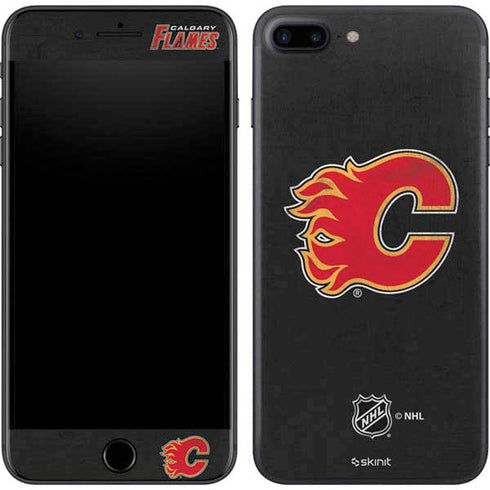 NHL Calgary Flames Distressed iPhone 7 Plus Skin