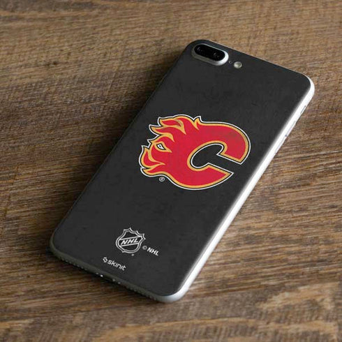 NHL Calgary Flames Distressed iPhone 8 Plus Skin