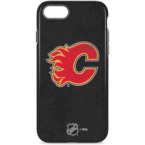 NHL Calgary Flames Distressed iPhone 8 Pro Case
