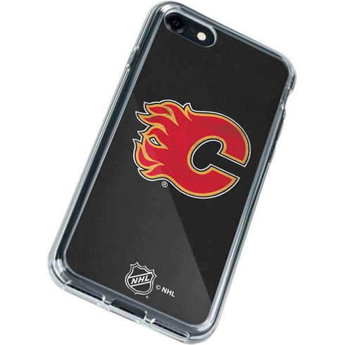 NHL Calgary Flames Distressed iPhone SE (2nd & 3rd Gen) Clear Case