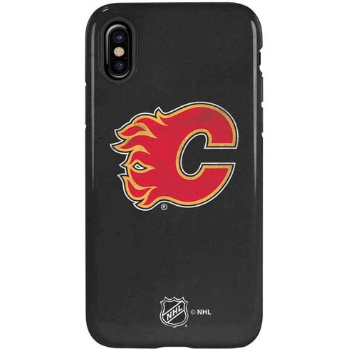 NHL Calgary Flames Distressed iPhone X Pro Case