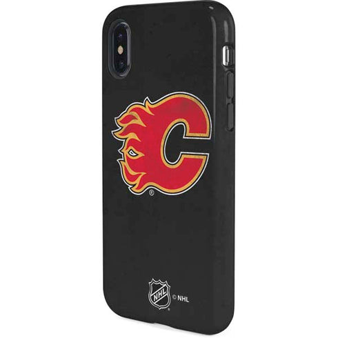 NHL Calgary Flames Distressed iPhone X Pro Case