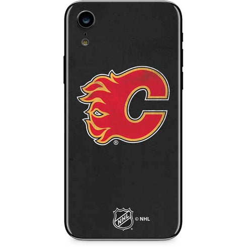 NHL Calgary Flames Distressed iPhone XR Skin