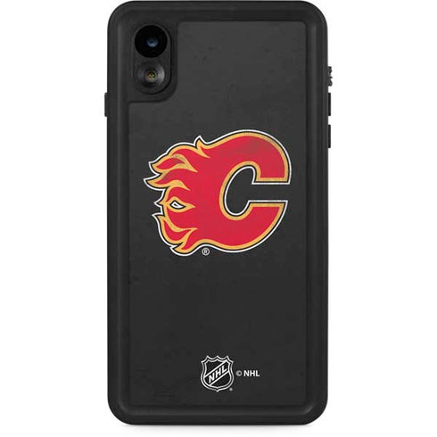 NHL Calgary Flames Distressed iPhone XR Waterproof Case