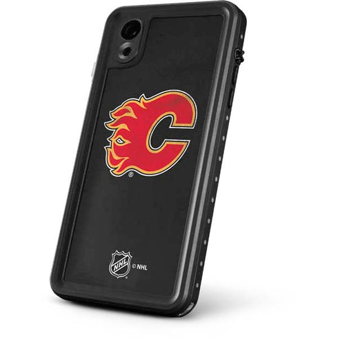 NHL Calgary Flames Distressed iPhone XR Waterproof Case