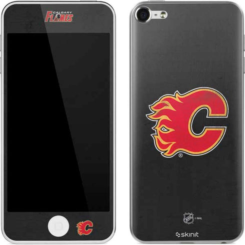 NHL Calgary Flames Distressed Apple iPod Skin