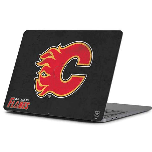 NHL Calgary Flames Distressed Apple MacBook Pro 13-inch Skin