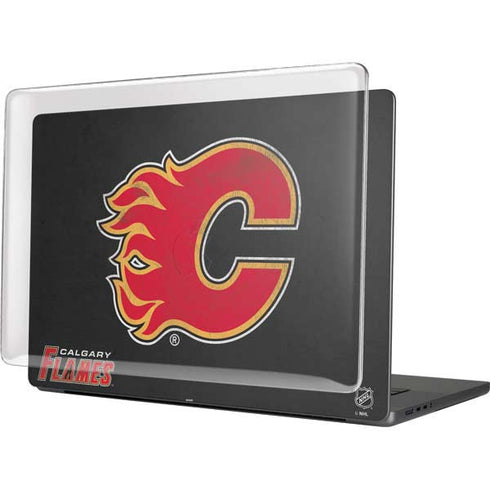 NHL Calgary Flames Distressed MacBook Pro 16in (2021-25) Case plus Skin