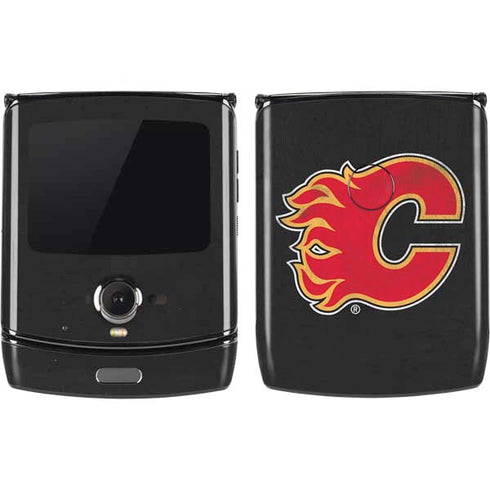 NHL Calgary Flames Distressed Motorola RAZR Skin