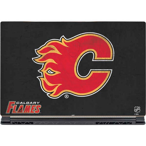NHL Calgary Flames Distressed MSI GS65 Stealth Laptop Skin