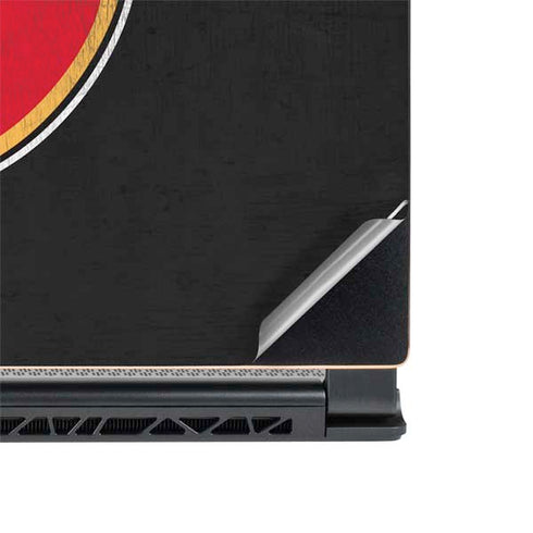NHL Calgary Flames Distressed MSI GS65 Stealth Laptop Skin