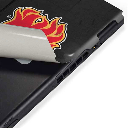 NHL Calgary Flames Distressed Nintendo Switch Bundle Skin