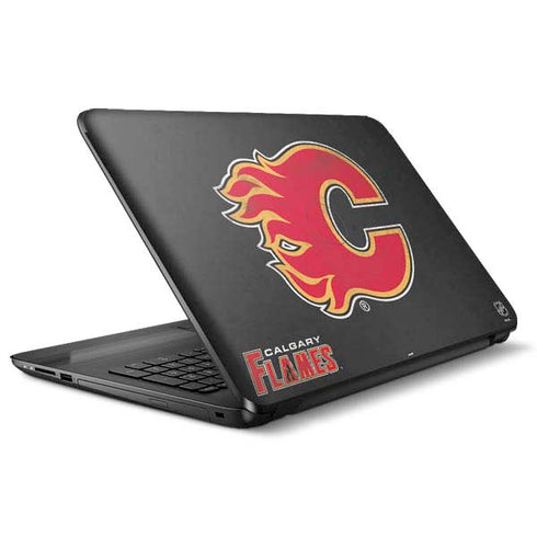 NHL Calgary Flames Distressed HP Notebook Skin