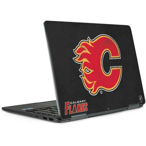 NHL Calgary Flames Distressed Notebook 9 Pro 13in (2017) Skin