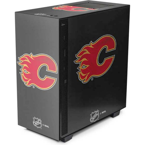 NHL Calgary Flames Distressed NZXT H510 Compact ATX Mid-Tower Case Skin
