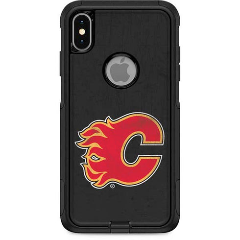 NHL Calgary Flames Distressed Otterbox Commuter iPhone Skin