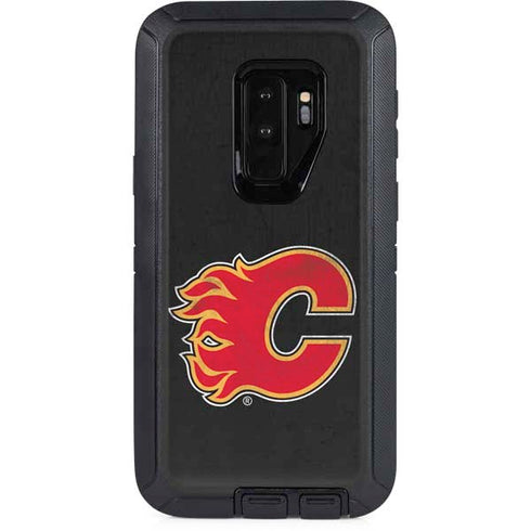 NHL Calgary Flames Distressed Otterbox Defender Galaxy Skin