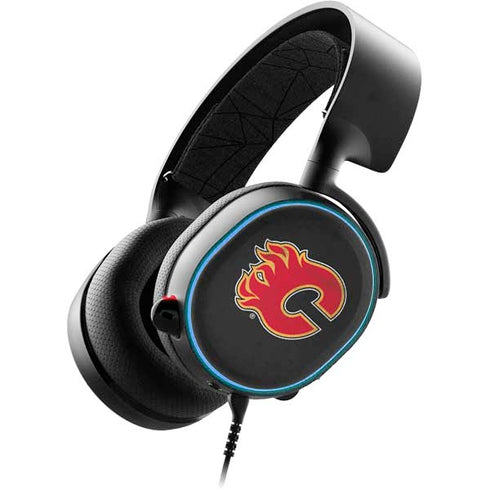 NHL Calgary Flames Distressed SteelSeries Arctis 3 Skin