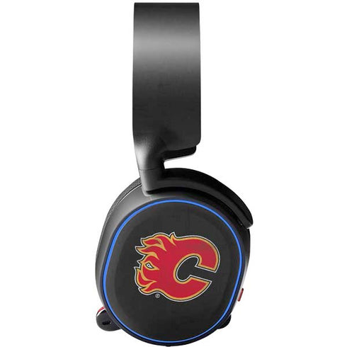 NHL Calgary Flames Distressed SteelSeries Arctis 3 Skin