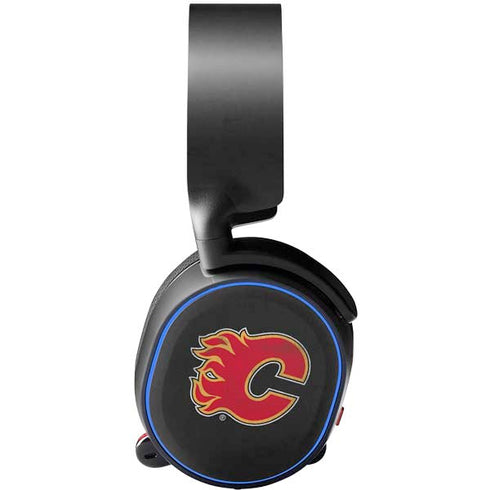 NHL Calgary Flames Distressed SteelSeries Arctis 5 Skin