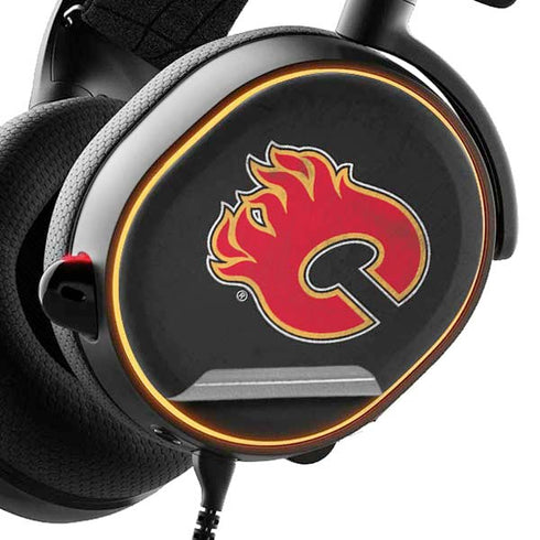 NHL Calgary Flames Distressed SteelSeries Arctis 5 Skin