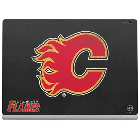 NHL Calgary Flames Distressed Surface Book 2 13.5in Skin