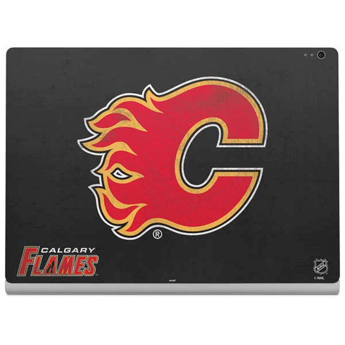 NHL Calgary Flames Distressed Surface Book 2 15in Skin