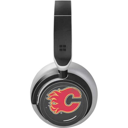NHL Calgary Flames Distressed Surface Headphones Skin